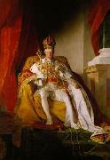 Emperor Franz I. of Austria wearing the Austrians imperial robes, Friedrich von Amerling